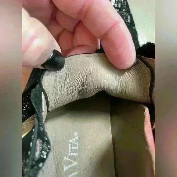 Laura Vida lace up bootie heels with metallic pattern Derbies ELCODIEO 231; 40 - Picture 10 of 10